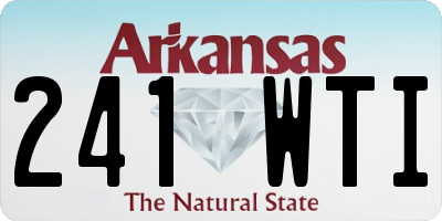 AR license plate 241WTI