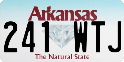 AR license plate 241WTJ