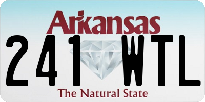 AR license plate 241WTL