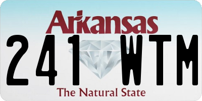 AR license plate 241WTM