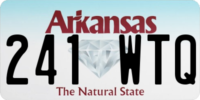 AR license plate 241WTQ