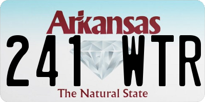 AR license plate 241WTR