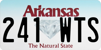 AR license plate 241WTS