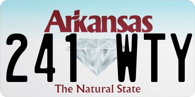 AR license plate 241WTY