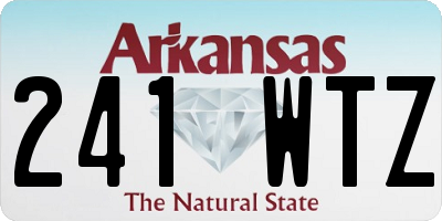 AR license plate 241WTZ