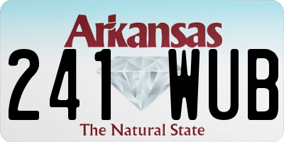 AR license plate 241WUB