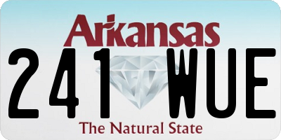 AR license plate 241WUE