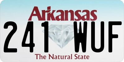 AR license plate 241WUF