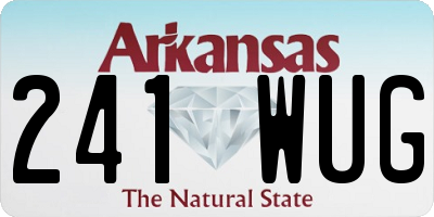 AR license plate 241WUG