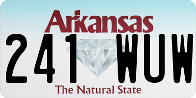 AR license plate 241WUW