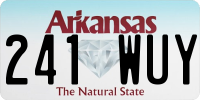 AR license plate 241WUY