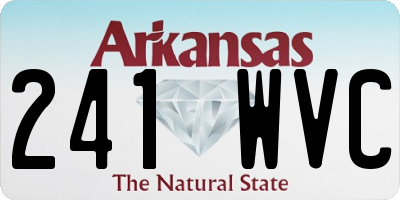 AR license plate 241WVC