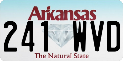 AR license plate 241WVD