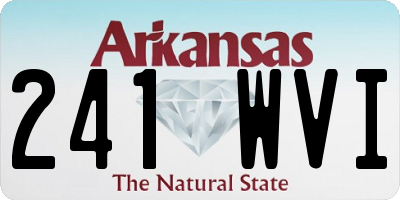 AR license plate 241WVI