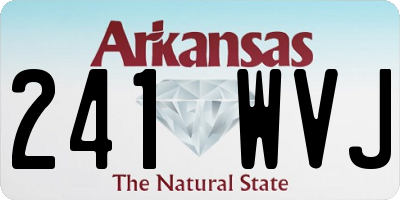 AR license plate 241WVJ