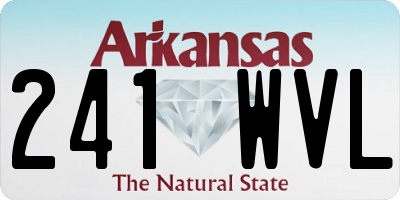 AR license plate 241WVL