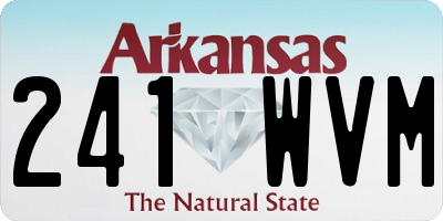 AR license plate 241WVM