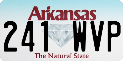 AR license plate 241WVP