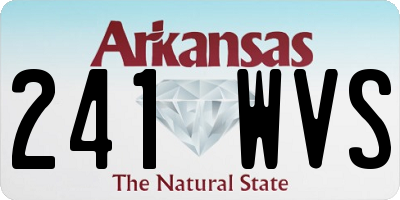 AR license plate 241WVS