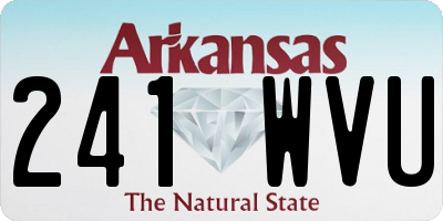 AR license plate 241WVU