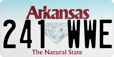 AR license plate 241WWE