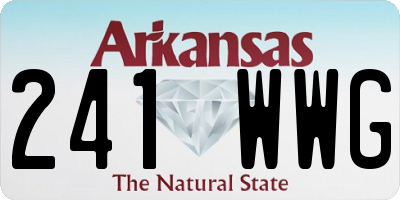 AR license plate 241WWG