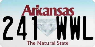 AR license plate 241WWL