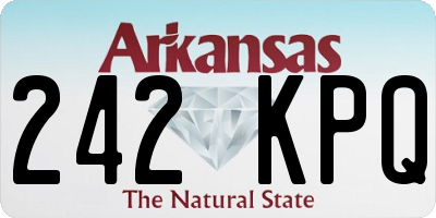 AR license plate 242KPQ