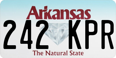 AR license plate 242KPR