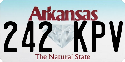 AR license plate 242KPV