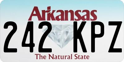 AR license plate 242KPZ