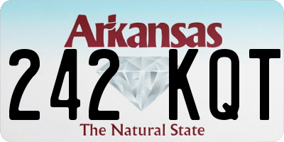 AR license plate 242KQT