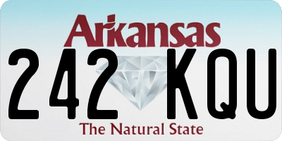 AR license plate 242KQU