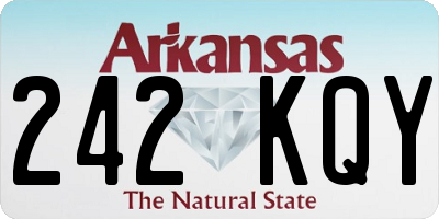 AR license plate 242KQY