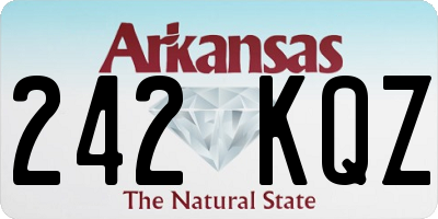 AR license plate 242KQZ