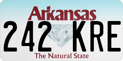 AR license plate 242KRE