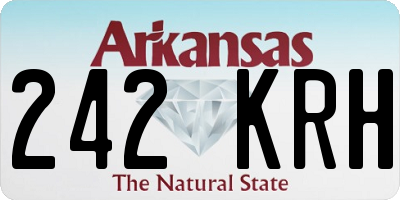 AR license plate 242KRH