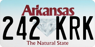 AR license plate 242KRK