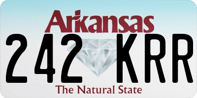 AR license plate 242KRR