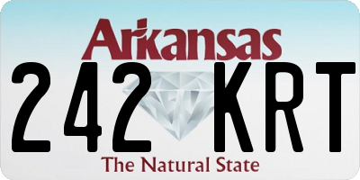 AR license plate 242KRT