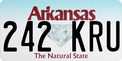 AR license plate 242KRU