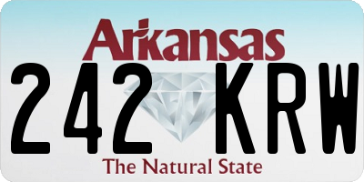 AR license plate 242KRW