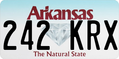 AR license plate 242KRX