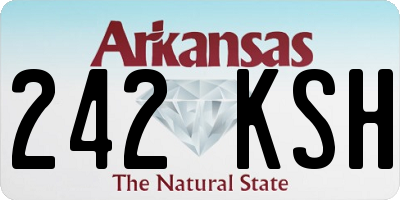 AR license plate 242KSH