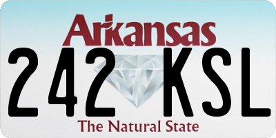AR license plate 242KSL