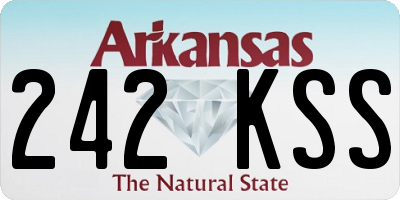 AR license plate 242KSS