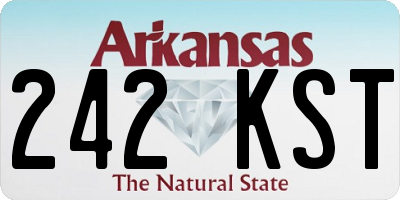 AR license plate 242KST