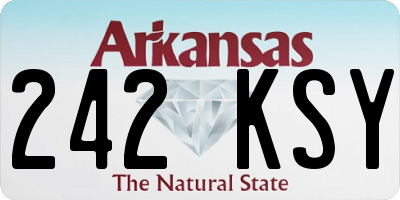 AR license plate 242KSY