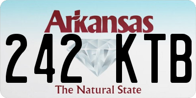 AR license plate 242KTB