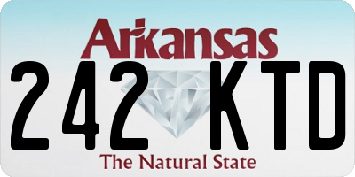 AR license plate 242KTD